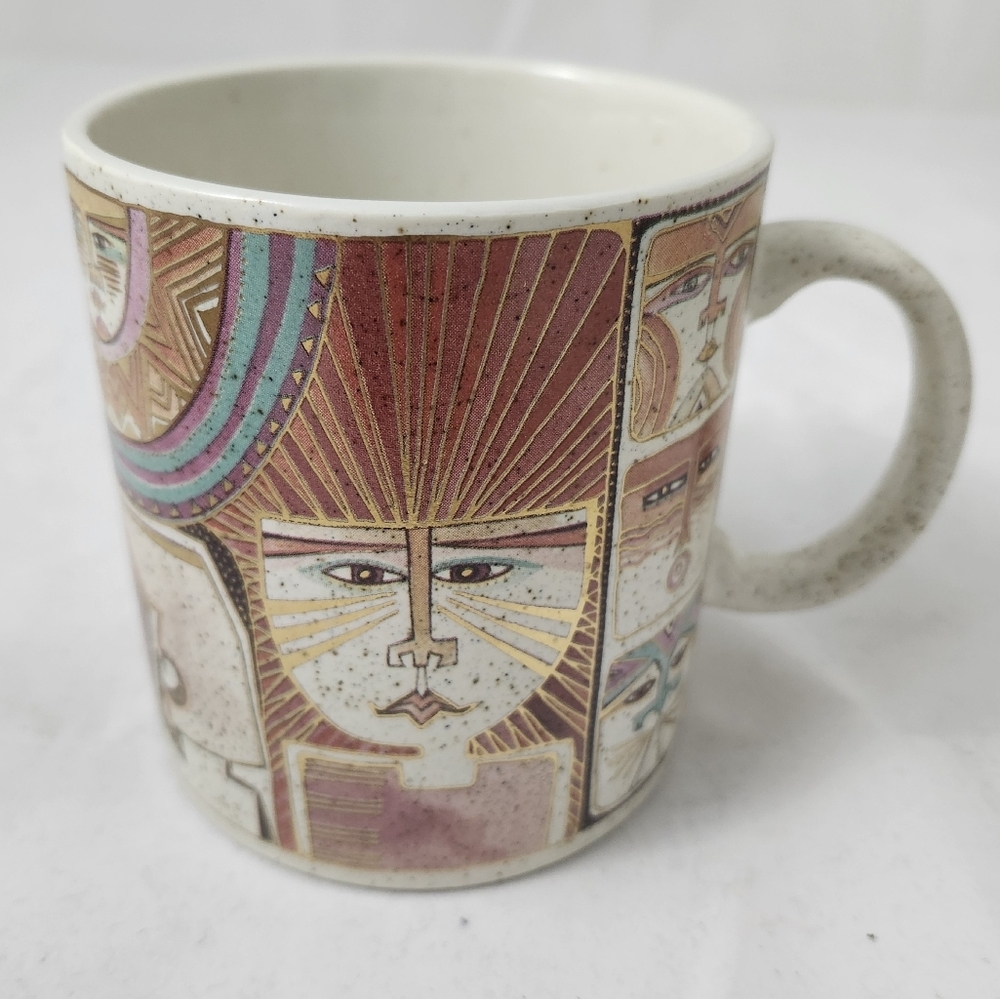Laurel Burch Native Spirit 1990 Primordial Dream Mug 18K Gold New